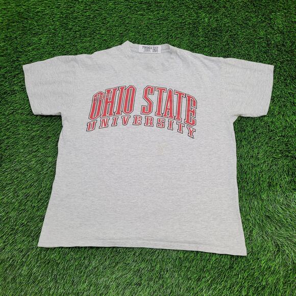 Vintage 90s Ohio State University Shirt Womens XL 21x25 Arch - Picture 1 of 12